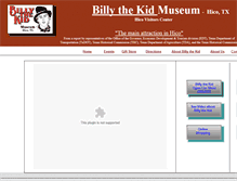 Tablet Screenshot of billythekidmuseum.com